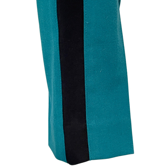 3-FOR-$30 Narciso Rodriguez DesigNation Sz 2 Crepe Tuxedo Pants Blue w/Stripe - Picture 7 of 11